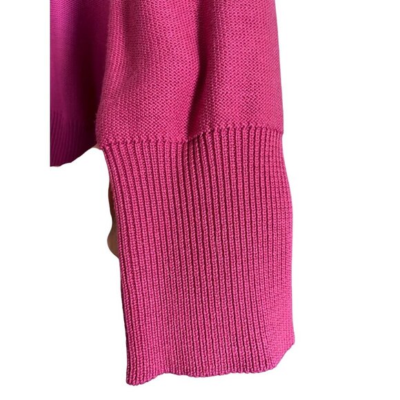 Cotton Beaded Sequin Cardigan XL Pink Boho Western Preppy Resort Classic Retro - Picture 9 of 12